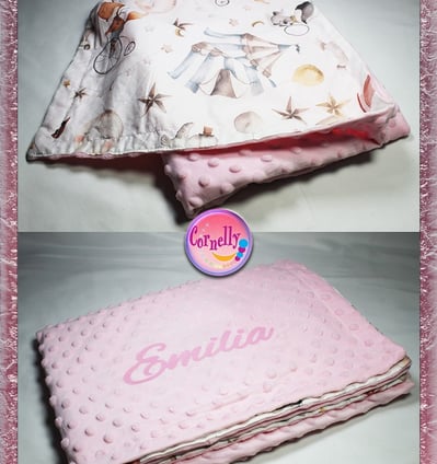 Personalizirana pamučna dekica za bebe s imenom