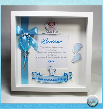 Personalizirani okvir za kumu s porukom zahvalnosti