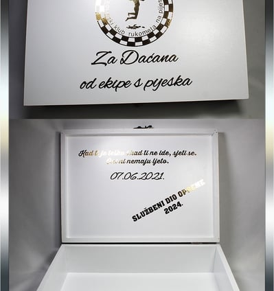 Elegantna kutija uspomena spremna za darivanje