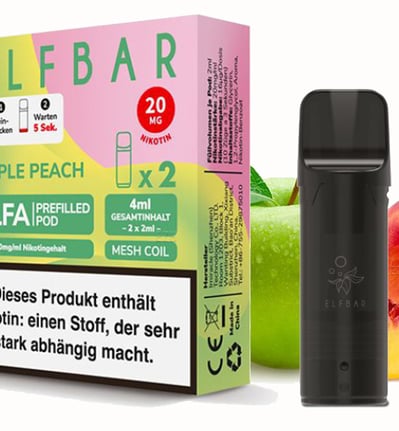 ELFBAR ELFA Prefilled Pod - Apple Peach (Apfel, Pfirsich) - 20mg - 2er Set