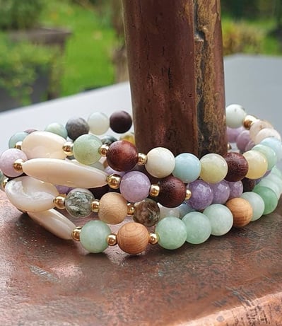 Ensemble de bracelets en pierres naturelles, hilppa bijoux