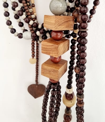 deo murale collier de perles 