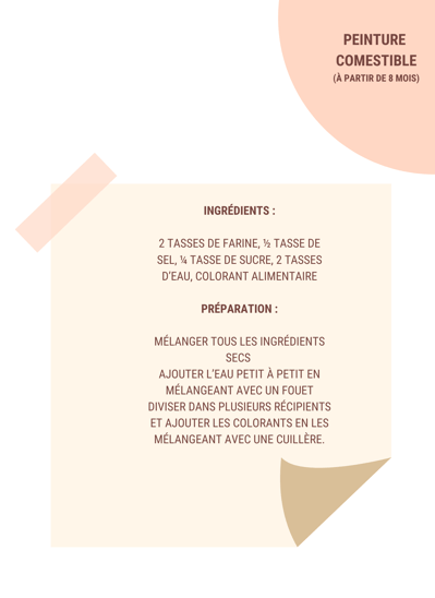 recette peinture comestible