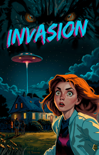 illustration poster Invasion by Henri Tavares