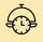 Icon of a cloche with a clock in the center.