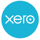 Xero logo: white text on teal blue circle