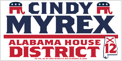 Cindy Myrex for Alabama House District 12 logo