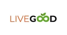 a logo for livegood good food