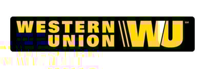 Logo de Western Union como opción de pago internacional para consultas con la Bruja Samara