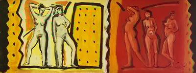 oeuvre d'art- nus - artiste peintre -peintures - femmes