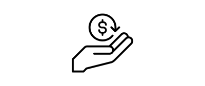 Guaranteed rent payments icon
