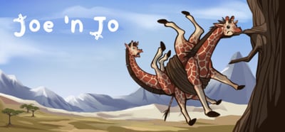a giraffe is jumping up into the air
