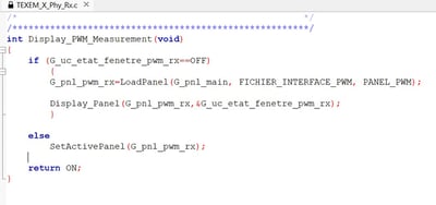 C source code for the acquisition/generation of PWM with National Instruments technologies