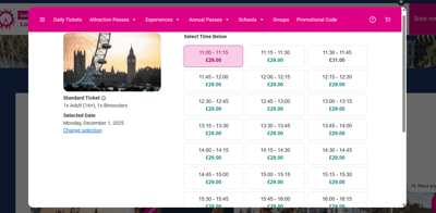 london eye ticket process