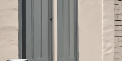 low angle view photography of a gray building