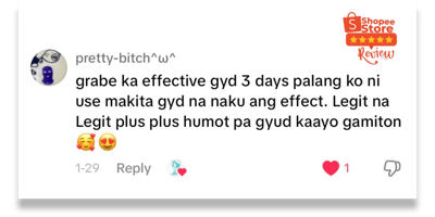 Loved by users—real Allors Skincare testimonials from happy Shopee customers.