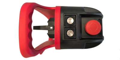 Emergency Stop (E-Stop) Button of radio controlled crane