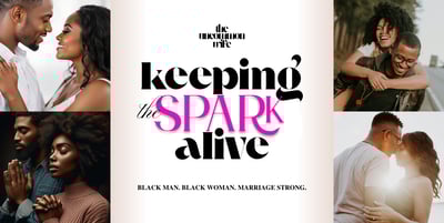 Keeping the Spark Alive graphic with 4 couples