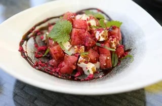 watermelon-feta-cheese-mint-salad
