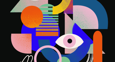 Ilustración geométrica por Yana Smirnova