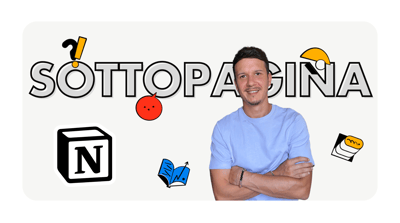 Crea una sottopagina notion