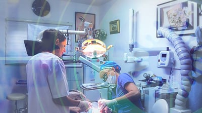 Behandlungssituation beim Zahnarzt
