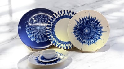 Assiette en porcelaine de Havilland, limoge