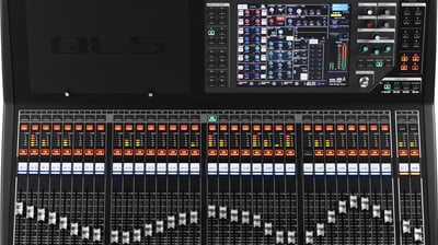 a soundcrafter with a large display of sound equipment