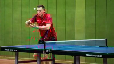 Tischtennis Coaching Bild markus im Spiel