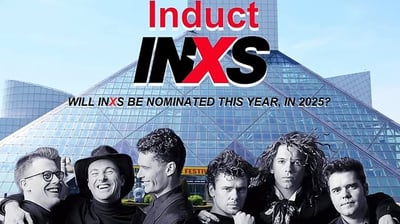 Induct INXS visits The Rock Hall