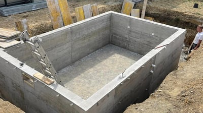 Création d'une piscine béton 