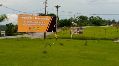 Campaña en Buenaventura publicidad exterior transito via cali buenaventura sector cordoba