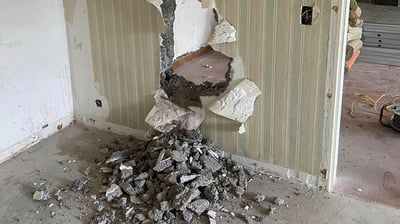 Démolition d'une cloison