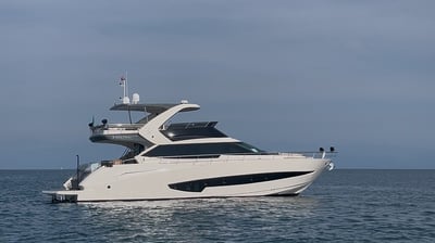 a boat in the water with a sky background