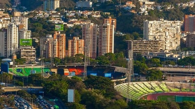 a cityscape of a large city with a lot of traffic