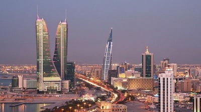 a city skyline with a view of the city