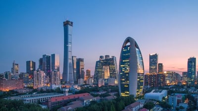 a city skyline with skyscrapers and skyscrapers