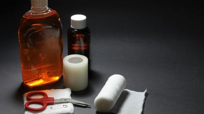 a bottle of liquid in a bottle of liquid