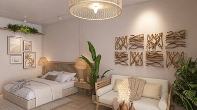 Diseño boho tropical