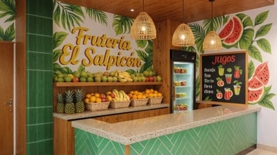 Diseño de fruteria tropical