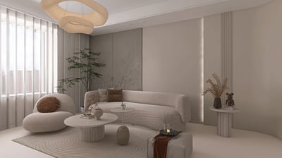 diseño de interiores sala tipo atemporal
