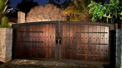 Rustic Barnwood RV Gate Tuscan Old Country