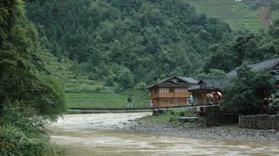 river at Huangluo Yao Village, China