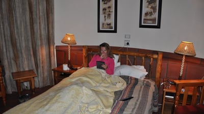 Tracey Billington at Glen Reenen Rest Camp,  Golden Gate Highlands National Park, South Africa