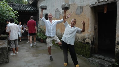 traditional farm in Yangshuo County, near the river Li, China