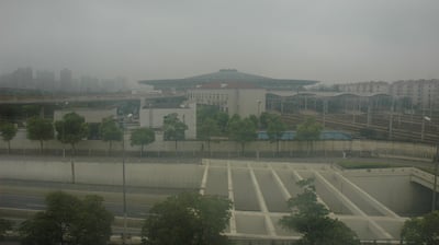 View of shanghai south railway station, shanghai, China