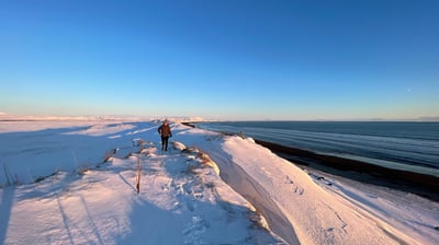 Porlakshofn black beach, Iceland