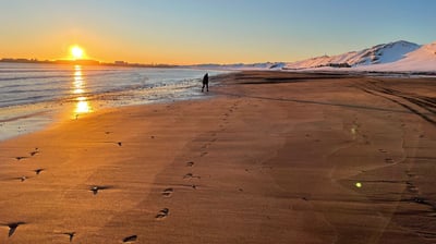 Porlakshofn black beach, Iceland