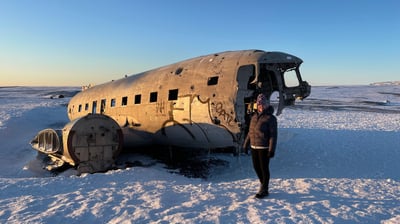 solheimasandur plane crash site of a US Navy Douglas C-117D, Iceland