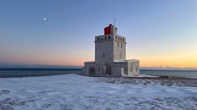 lighthouse at Dyrholaey, Iceland